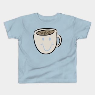 Smile Breakfast Mug of Coffee or Tea Kids T-Shirt